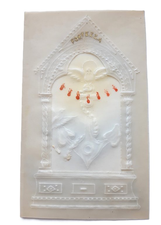 Santino holy card manufatto su traslucido Sacro cuore di Gesù …