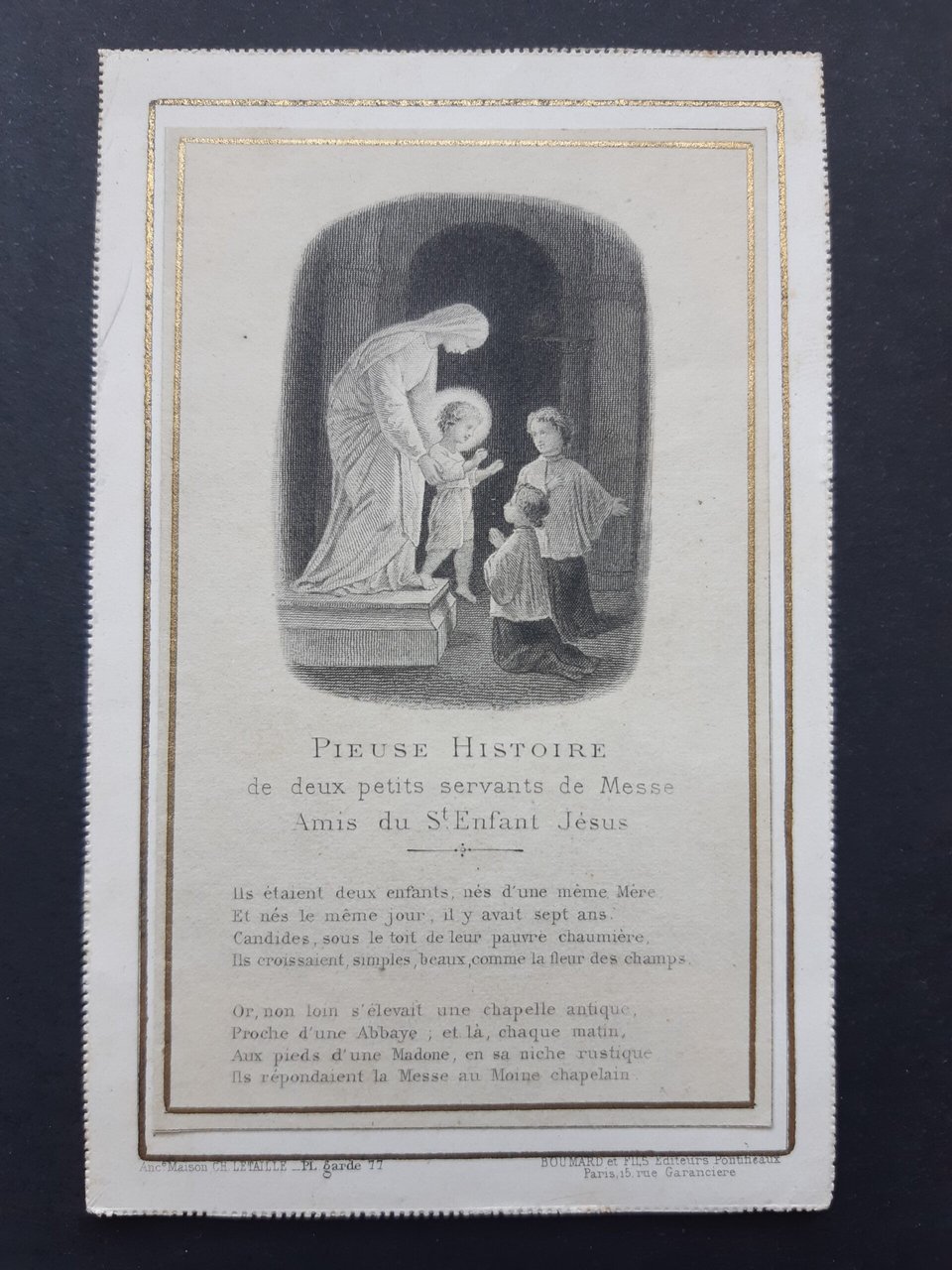 Santino Letaille PL garde 77 Pieuse Histoire de deux petit …