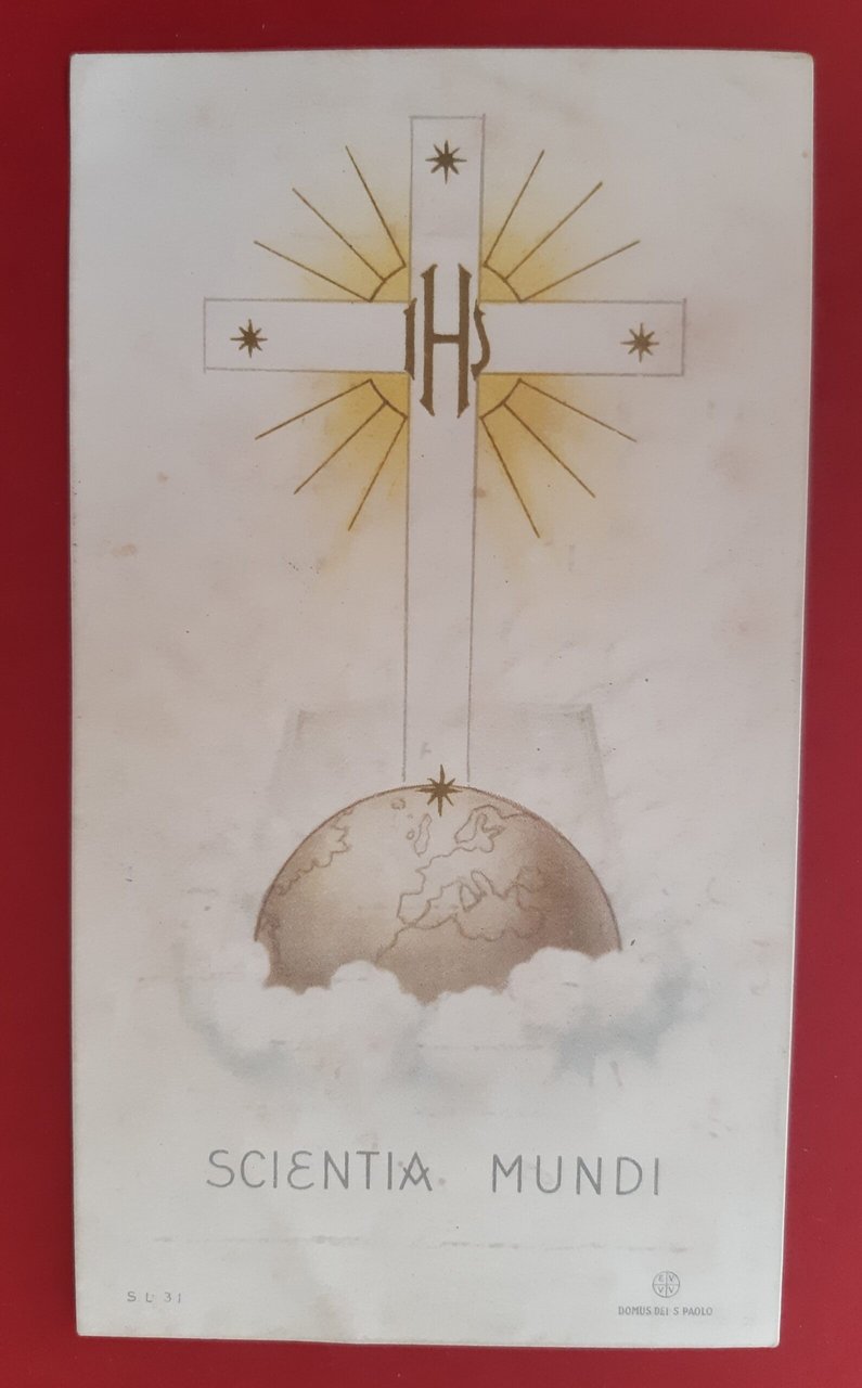 Santino Scientia Mundi Domus dei S. Paolo SL 31 Ricordo …