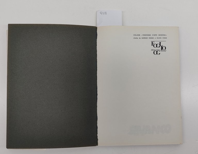 Savanco panorama d'arte moderna grafica Foglio Editrice 1966 prima edizione