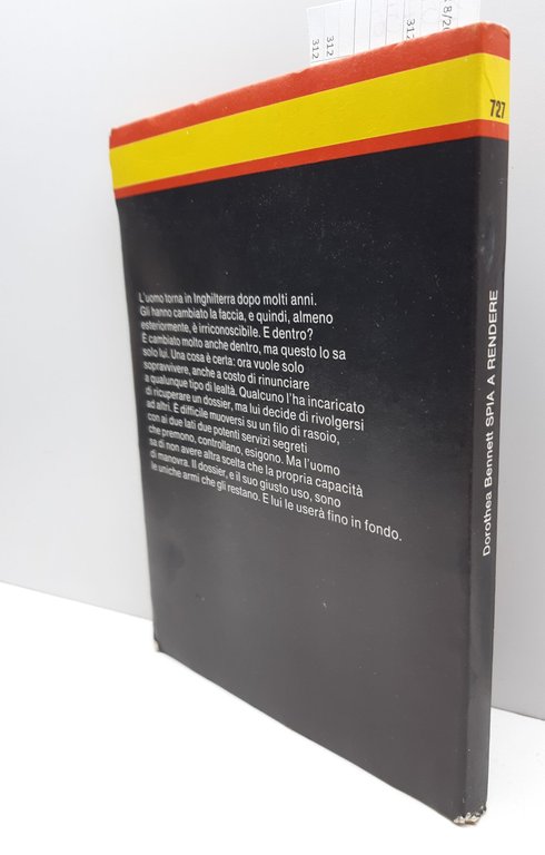 Segretissimo Dorotea Bennett Spia a rendere Mondadori 1977