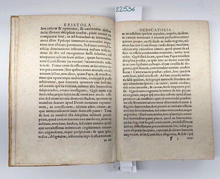 Seicentina Dallaei De Sacramento Confessione De Tournes Ginevra 1661