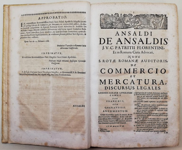 Seicentina Giuridica Discursus Legales de Commercio et Mercatura 1698 | Immagine Gallery 4