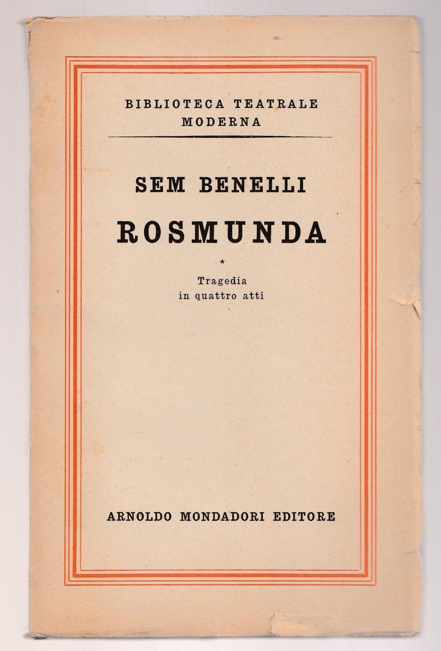 Sem Benelli Rosmunda Mondadori 1950 -L5404