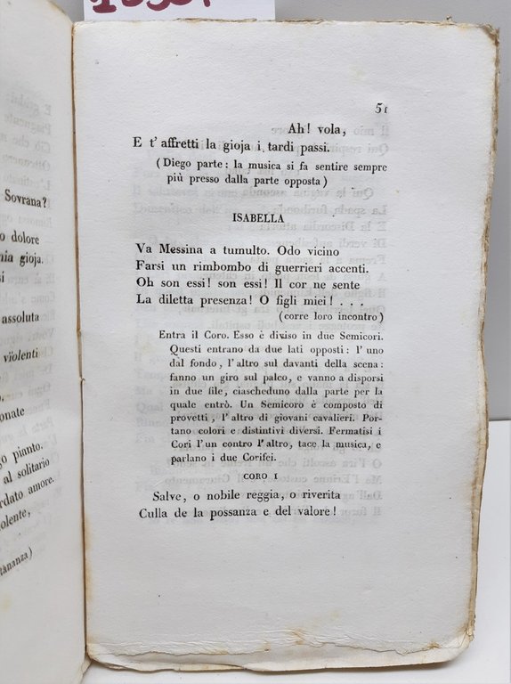 Semele e la sposa di Messina tragedia di F. Schiller …