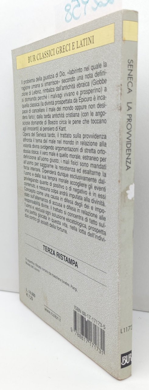 Seneca La provvidenza BUR Rizzoli 3° edizione 2000 | Immagine principale