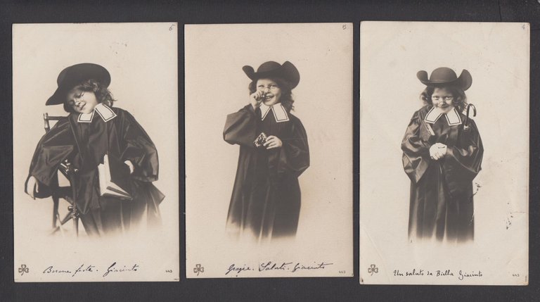 Serie completa 7 cartoline Caricatura prete protestante SBW n 443 …