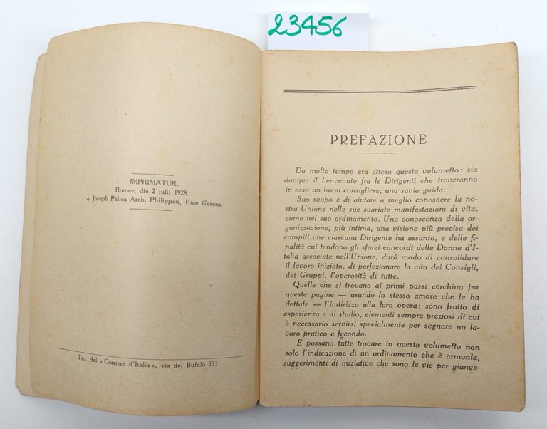 Servite Domino vademecum per dirigenti del U.D.C.I. 1929 Roma | Immagine Gallery 5