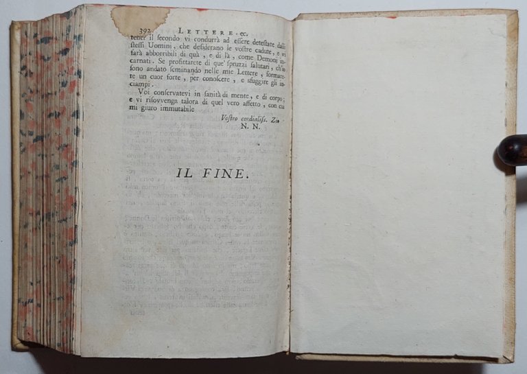 Settecentina Lo specchio del Disinganno + Lettere Missive e Responsive …