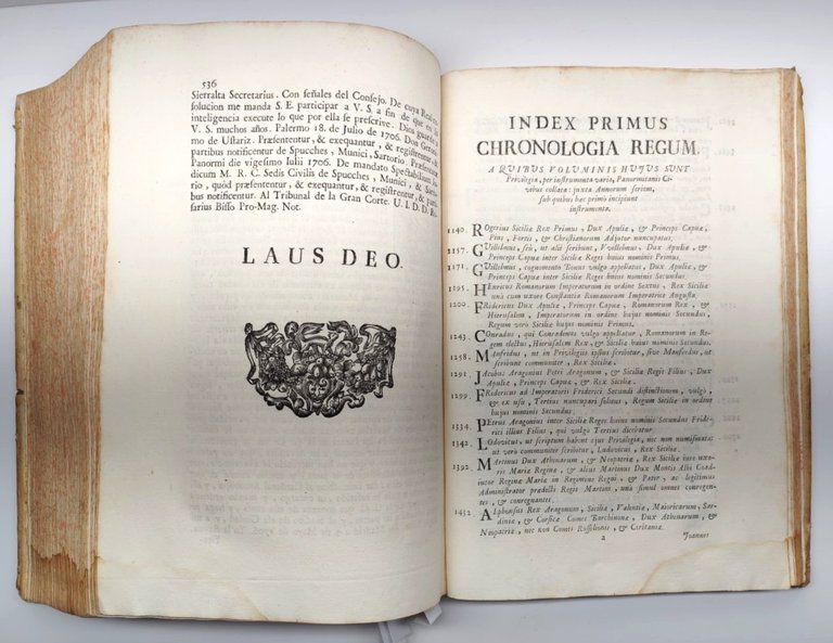 Settecentina Palermo 1706 Privilegi e Storia della Città M. De …
