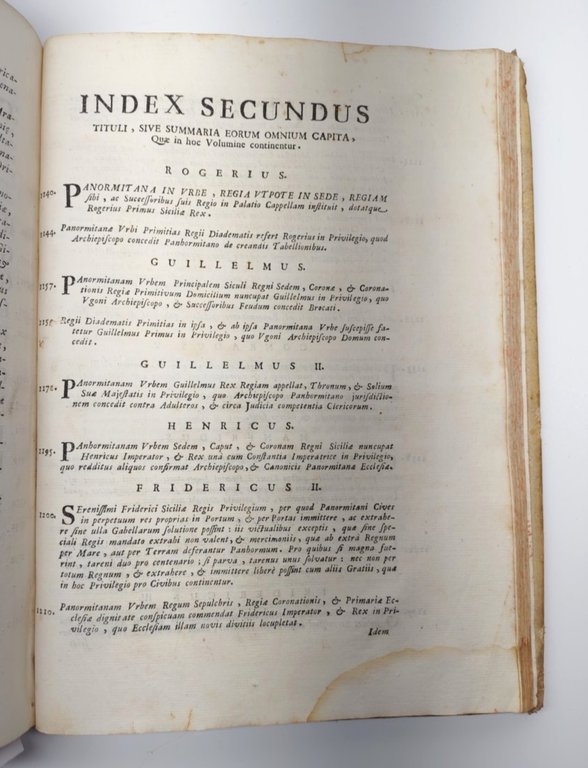 Settecentina Palermo 1706 Privilegi e Storia della Città M. De …