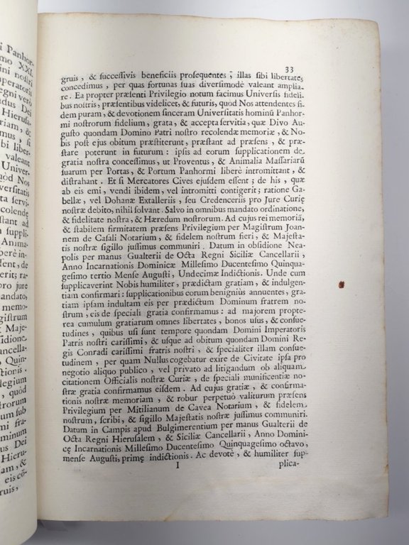 Settecentina Palermo 1706 Privilegi e Storia della Città M. De …