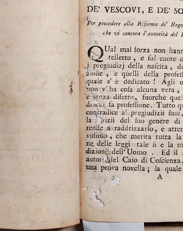 Settecentina Storia dello stabilimento dei Monaci Mendicanti 1768 + altri …
