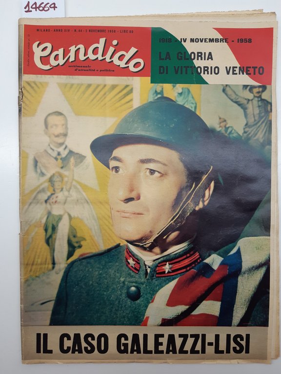 Settimanale attualità politica Candido numero 44 1958
