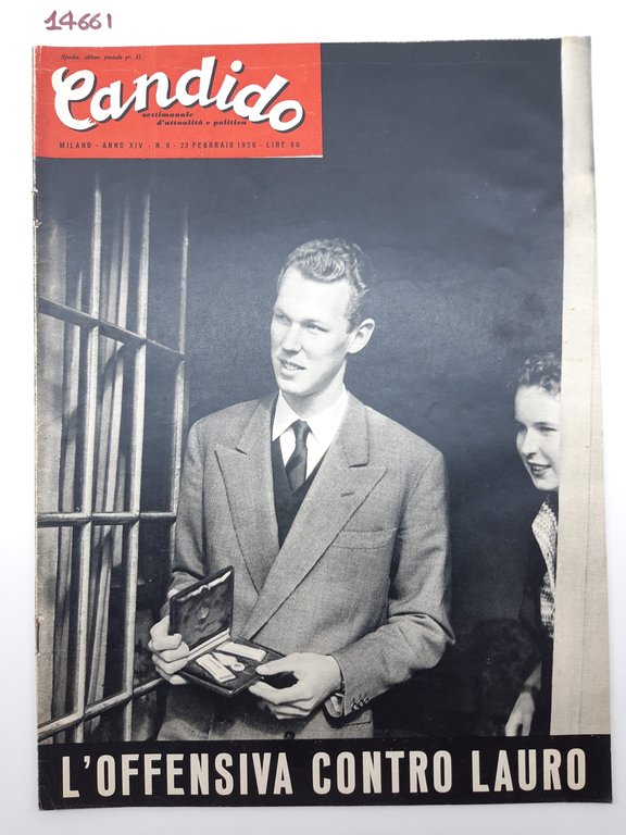 Settimanale di attualità politica Candido numero 8 1958