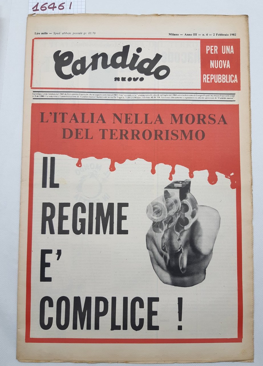 Settimanale Nuovo Candido per una nuova Repubblica numero 4 2 …