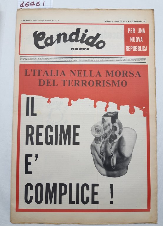 Settimanale Nuovo Candido per una nuova Repubblica numero 4 2 …