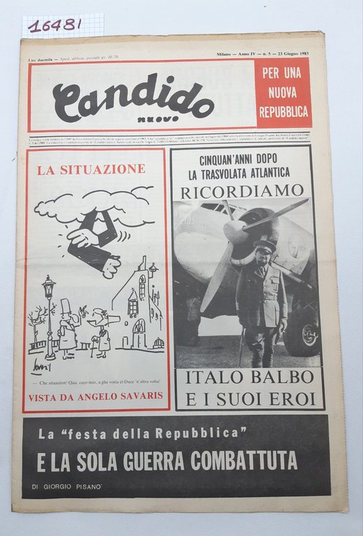 Settimanale Nuovo Candido per una nuova Repubblica numero 5 23 …