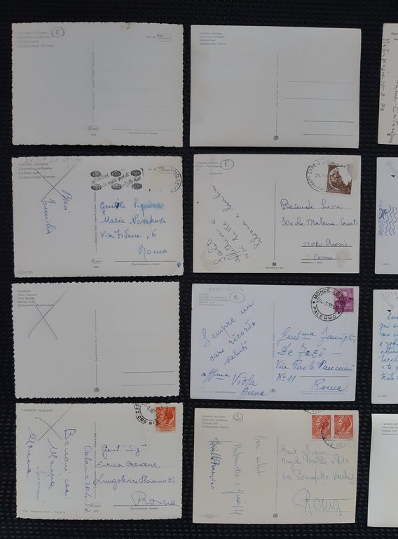 Sicilia Lotto 20 cartoline vg e nvg carro siciliano costumi