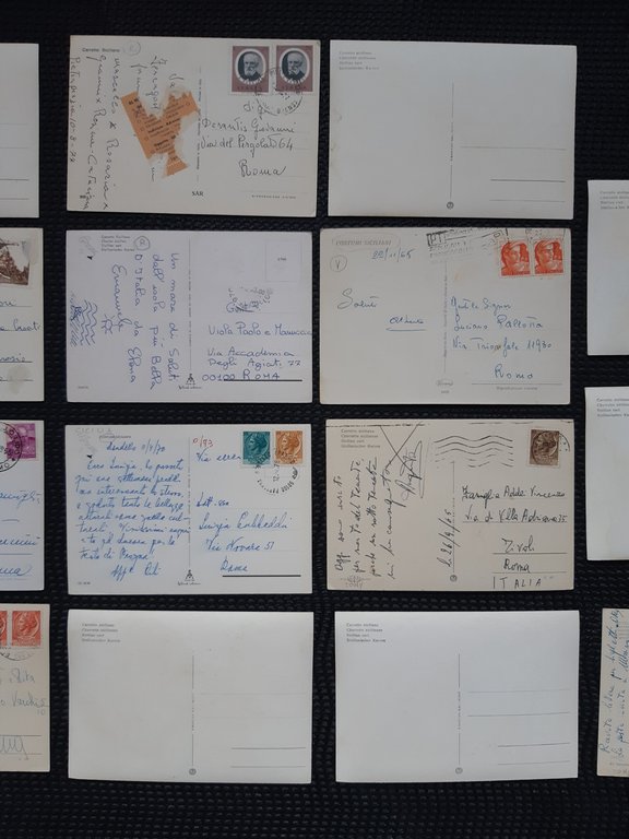 Sicilia Lotto 20 cartoline vg e nvg carro siciliano costumi