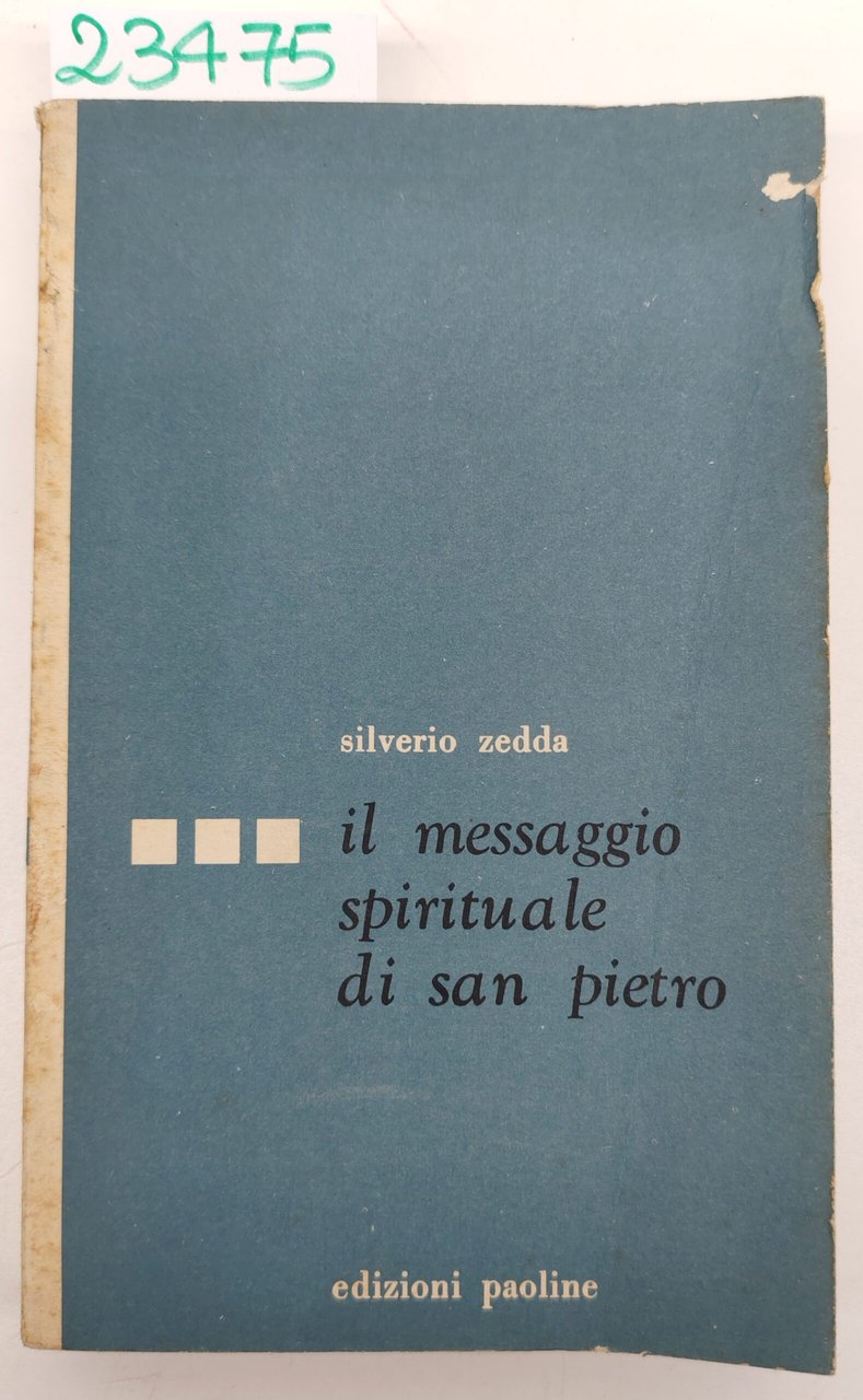 Silverio Zedda Il messaggio spirituale di San Pietro Paoline 1962 | Immagine principale