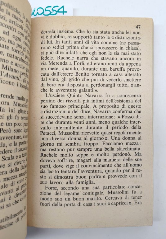 Silvio Bertoldi Mussolini tale e quale Pocket Longanesi 1973