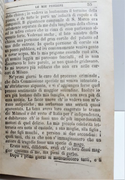 Silvio Pellico Le mie prigioni Pagnoni 1872 | Immagine Gallery 8