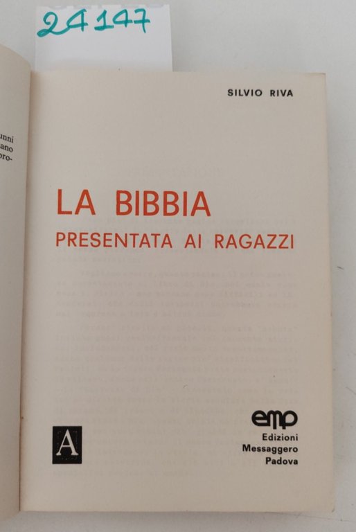 Silvio Riva La Bibbia presentata ai ragazzi Messaggero Padova 1970 | Immagine Gallery 3