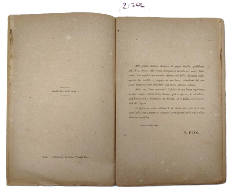 Staedeler e Kolbe Guida all'analisi chimica qualitativa dei corpi inorganici …