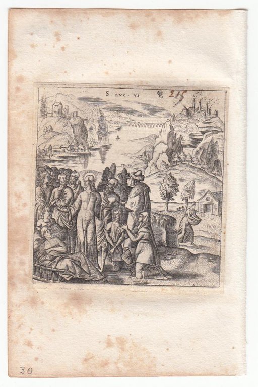 Stampa antica Old print Bulino L. Gaultier Luca VI Gesù … | Immagine Gallery 2