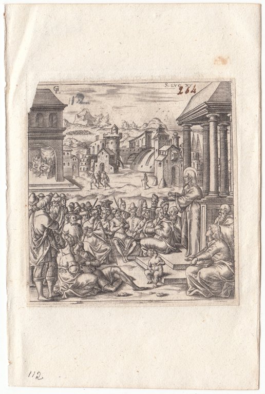 Stampa antica Old print Bulino L. Gaultier S. Luca XV … | Immagine Gallery 2