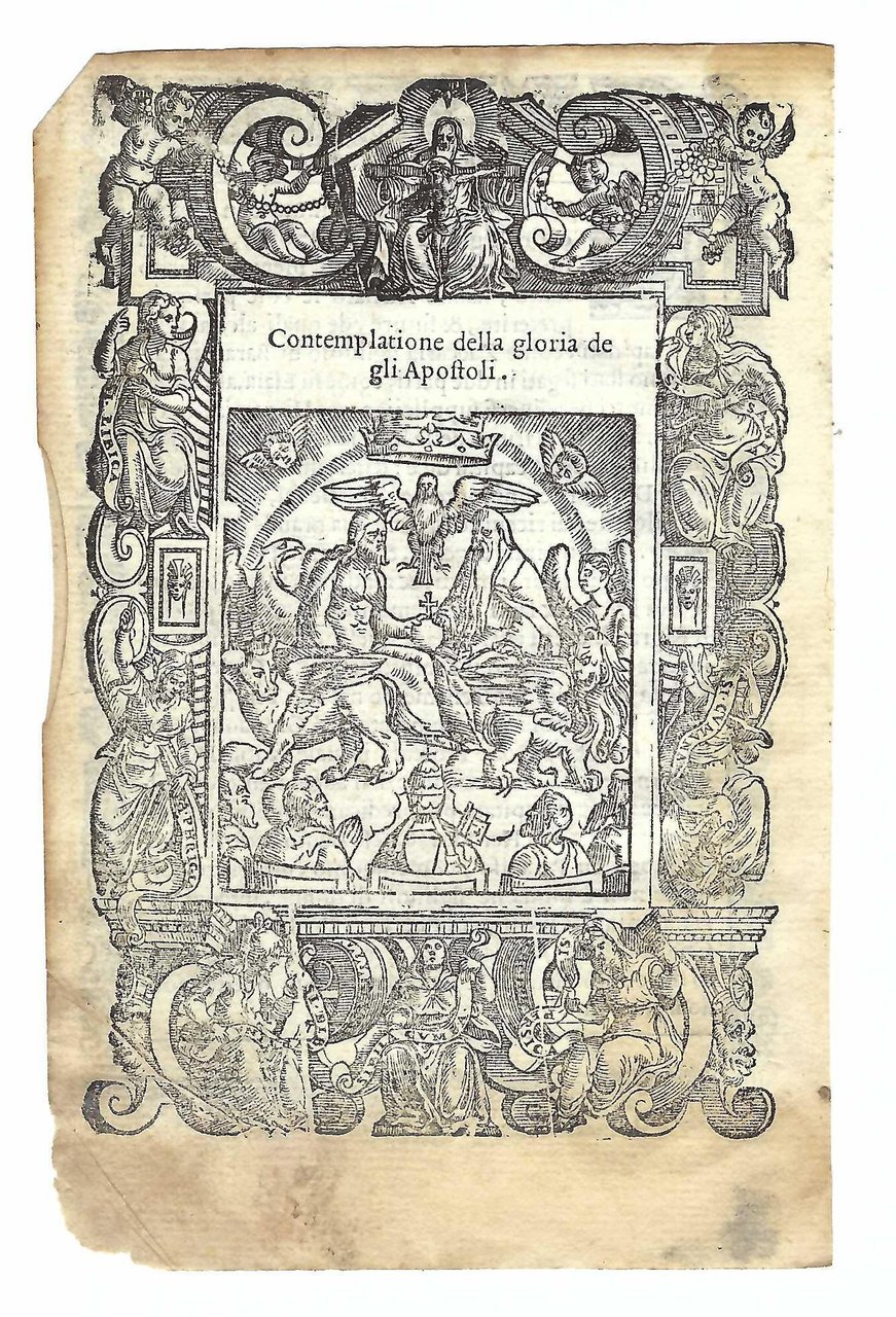 Stampa Contemplazione della gloria degli apostoli A. Da Castello 1575