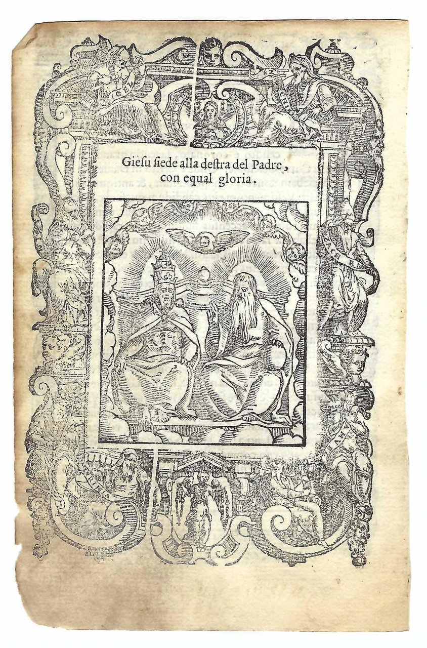 Stampa Gesù siede alla destra del Padre con egual gloria …