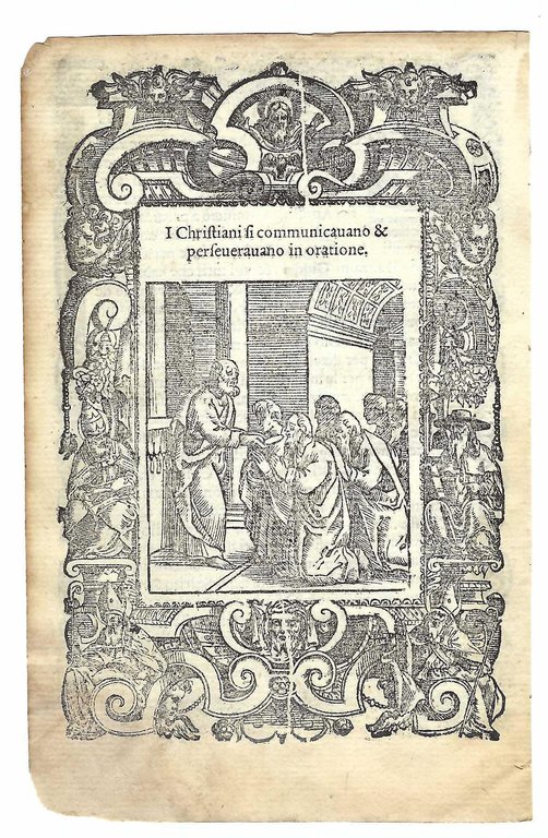 Stampa old print I cristiani si comunicano e perfezionano l'orazione … | Immagine Gallery 2