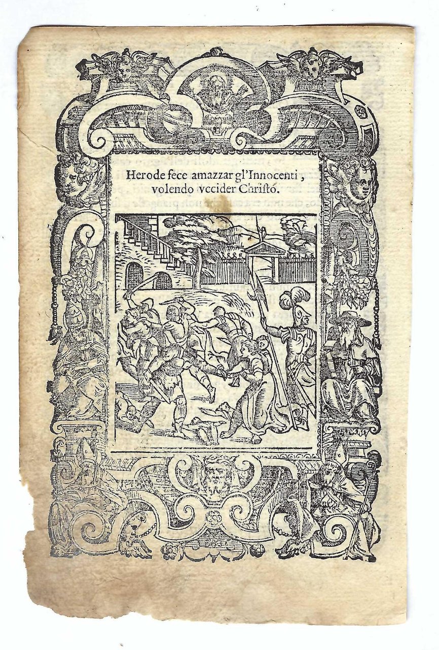 Stampa old print La strage degli innocenti A. Da Castello …