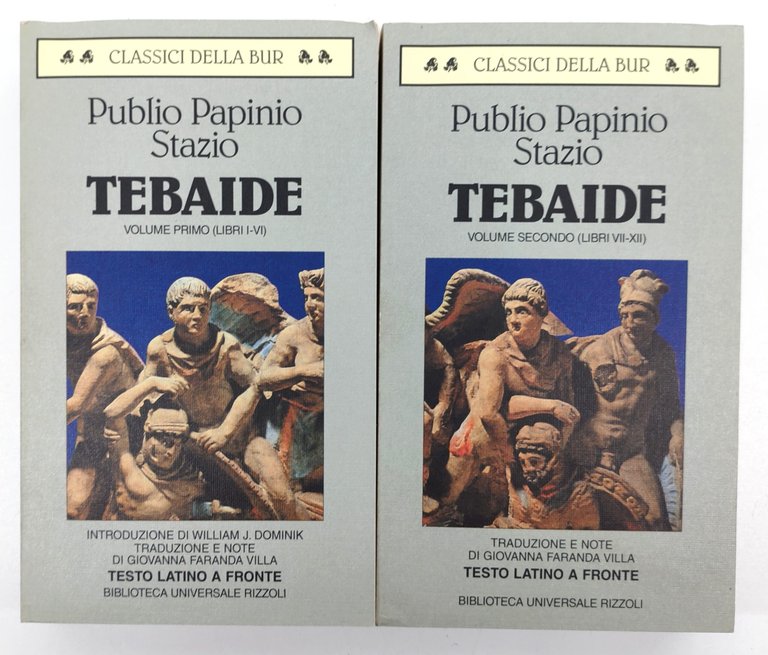 Stazio Tebaide due volumi BUR Rizzoli 1° edizione 1998 | Immagine Gallery 3