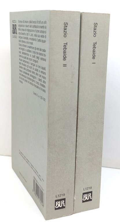 Stazio Tebaide due volumi BUR Rizzoli 1° edizione 1998 | Immagine Gallery 4