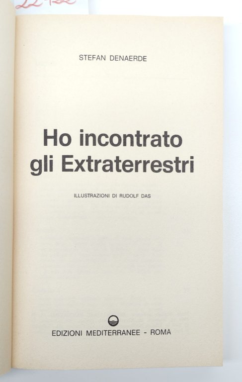 Stefan Denaerde Ho incontrato gli extraterrestri Edizioni Mediterranee 1978