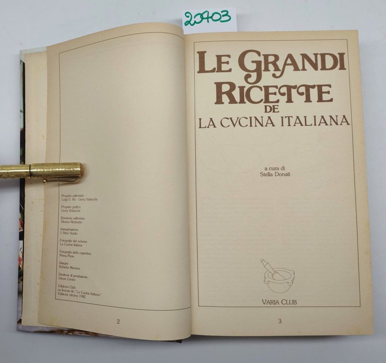 Stella Donati Le grandi ricette de La cucina italiana Varia …