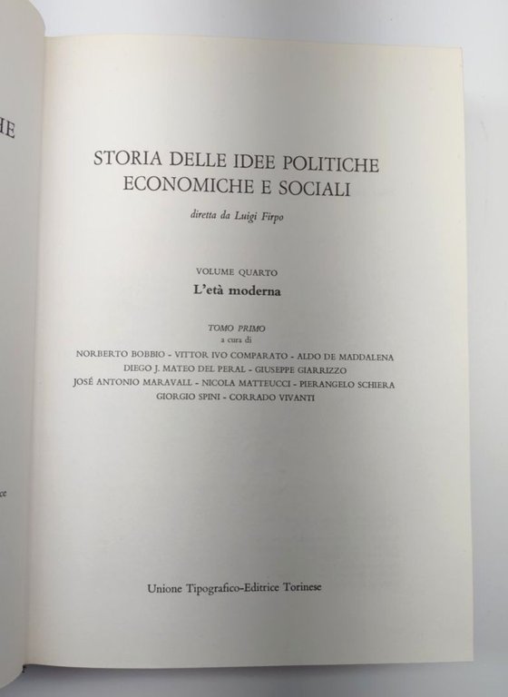 Storia delle idee politiche economiche e sociali L. Firpo UTET …