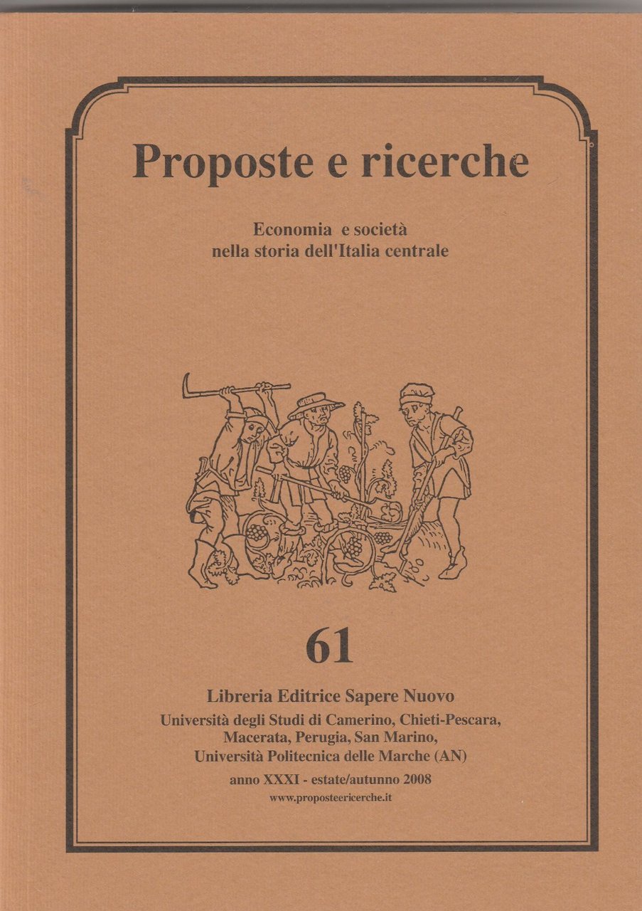 Storia Locale Economia e societ‡ nella storia dell'Italia centrale n. …