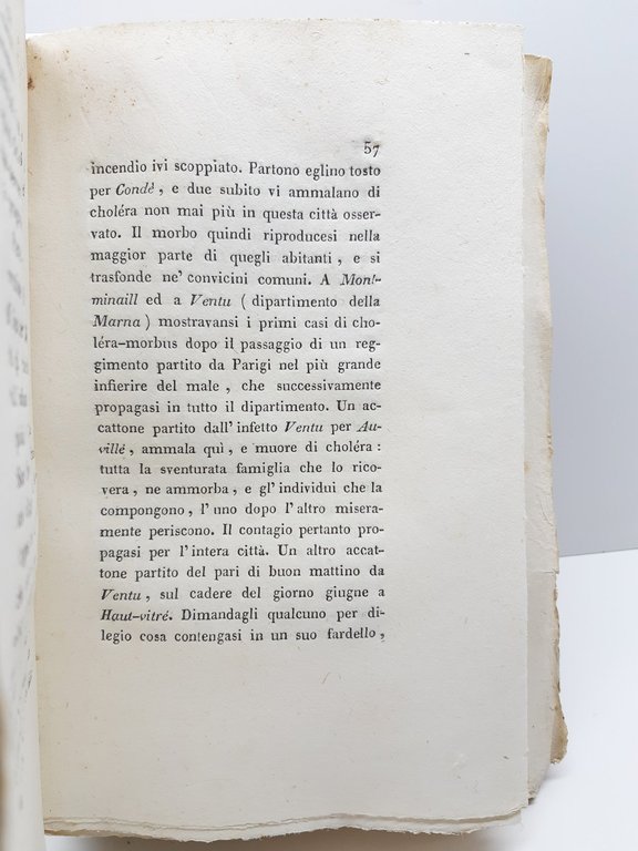 Storia medica del cholera indiano osservato a Parigi da Agostino …