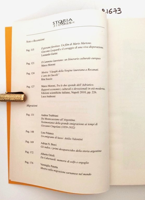 Storia & storia nelle Marche società cultura migrazioni numero 3 …