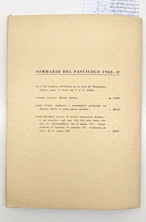 Studi tridentini di scienze storiche numero 3 1963