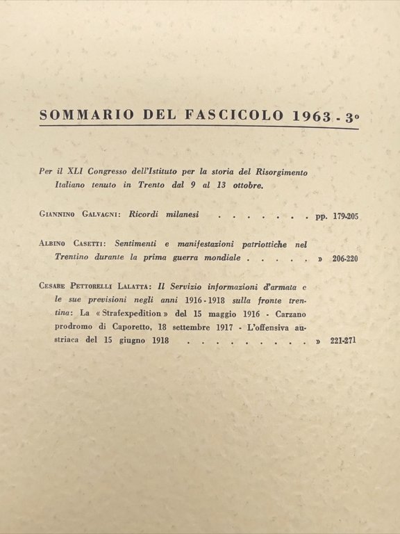 Studi tridentini di scienze storiche numero 3 1963