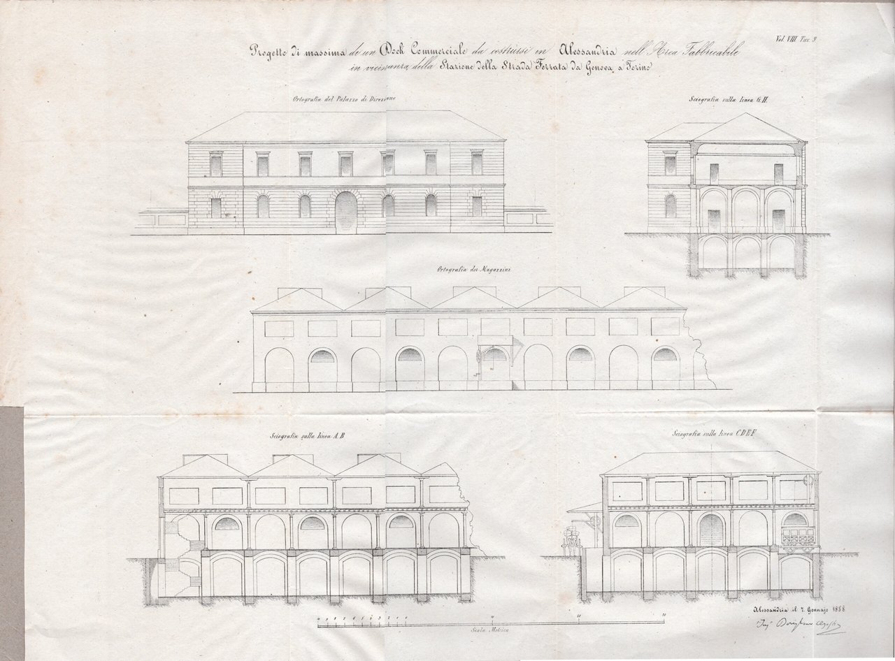 Sui vantaggi del Dock commerciale in Alessandria 1860 Giornale dell'Ingegnere