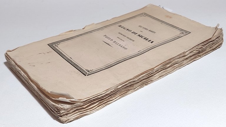 Sull'Istoria moderna del Regno di Sicilia nel memorie segrete dell'abate …