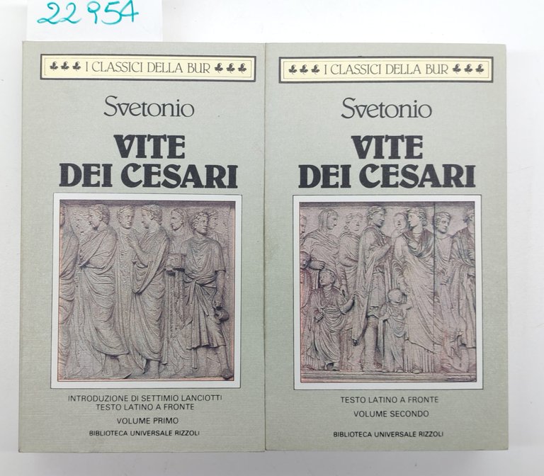 Svetonio Vite dei Cesari due volumi BUR Rizzoli 6° edizione … | Immagine Gallery 3