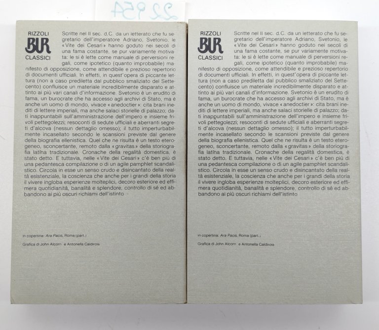 Svetonio Vite dei Cesari due volumi BUR Rizzoli 6° edizione … | Immagine Gallery 4