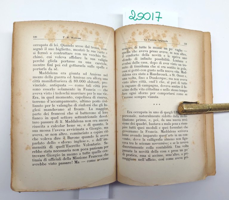 T. H. Mottram La fattoria spagnuola Mondadori 1930